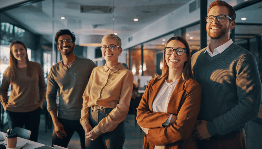 Happy Corporate Employees